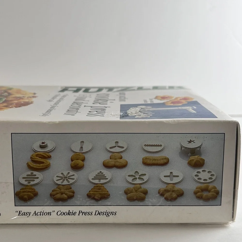 Cookie Press & Food Decorator Hutzler New Open Box Complete Holiaday Baking